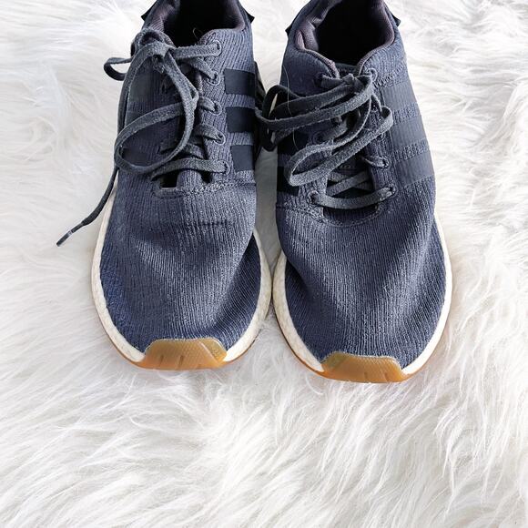 Adidas NMD R2 Primeknit Grey Five Core Black Sneaker - Picture 3 of 9